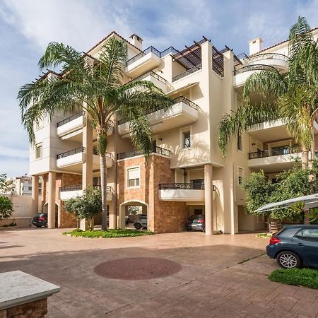 Luxury Coastal Retreat, Mountain View Balcony With Palm Trees & Parking Apartment Chania  ภายนอก รูปภาพ